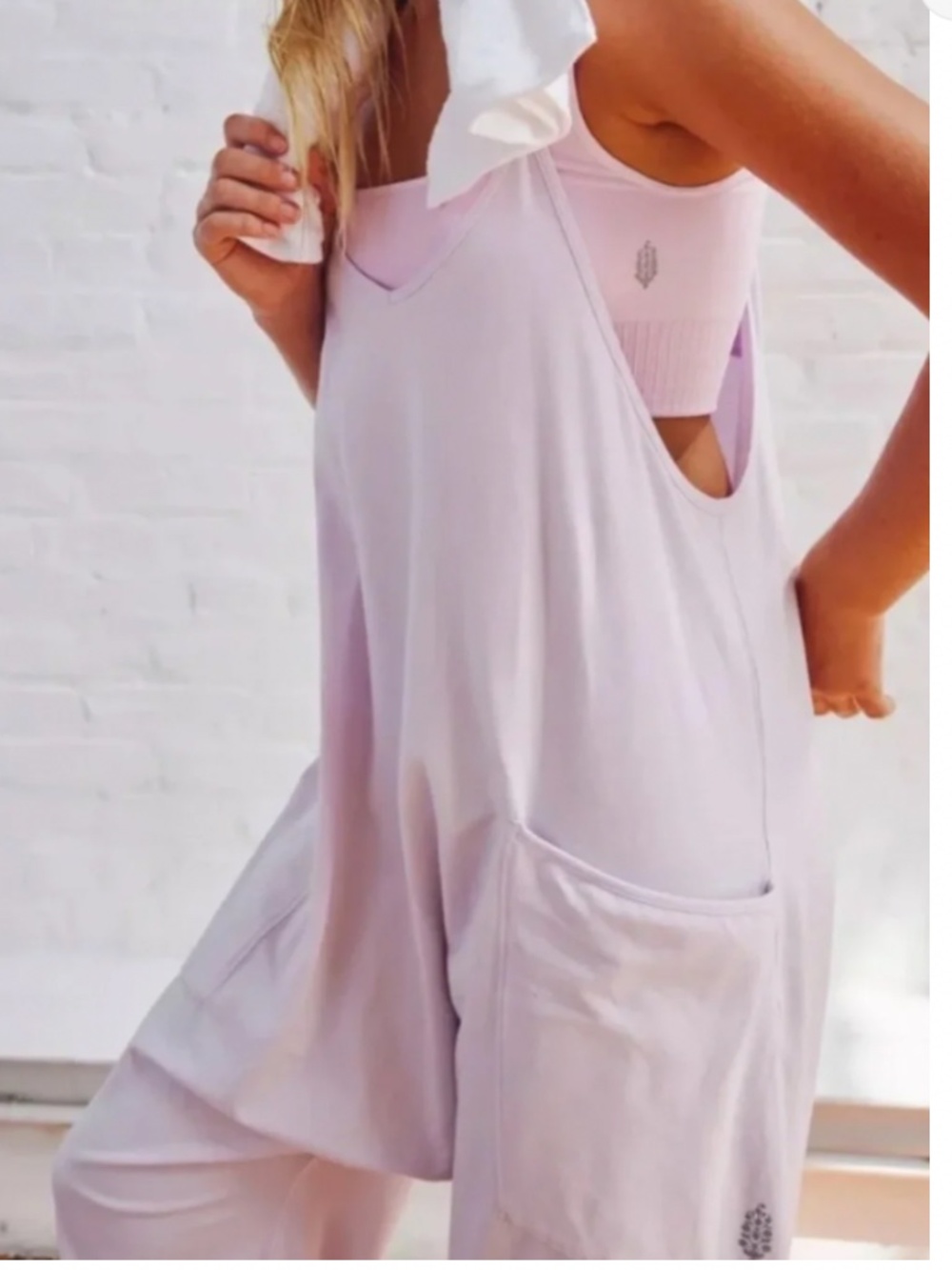FP Movement by FP Hot Shot Onesie in Rose Quartz Sz XS NWT $70R - Picture 2 of 7